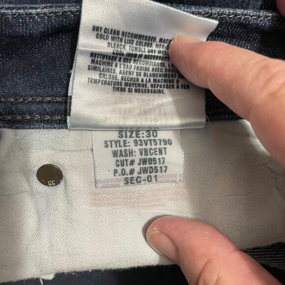 Joes Jeans Womens Size 29 Mid Rise Boot Cut Stretch Dark Wash Blue Denim Zip Fly - Picture 6 of 12